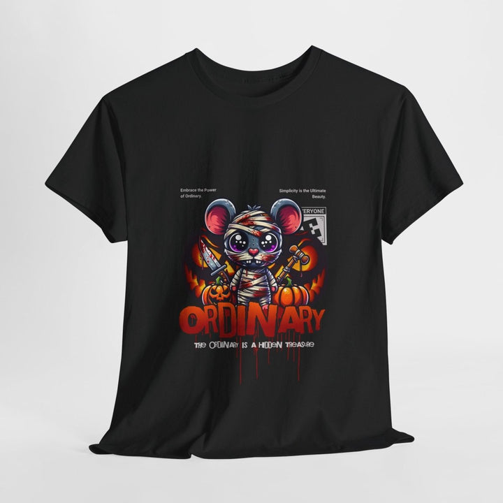Ordinary Unisex Heavy Cotton Tee - Fun and Edgy Graphic Design - Purple - S - Ordinary Unisex Heavy Cotton Tee - Fun and Edgy Graphic Design - Tatoo Tee