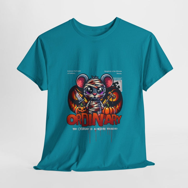 Ordinary Unisex Heavy Cotton Tee - Fun and Edgy Graphic Design - Purple - S - Ordinary Unisex Heavy Cotton Tee - Fun and Edgy Graphic Design - Tatoo Tee