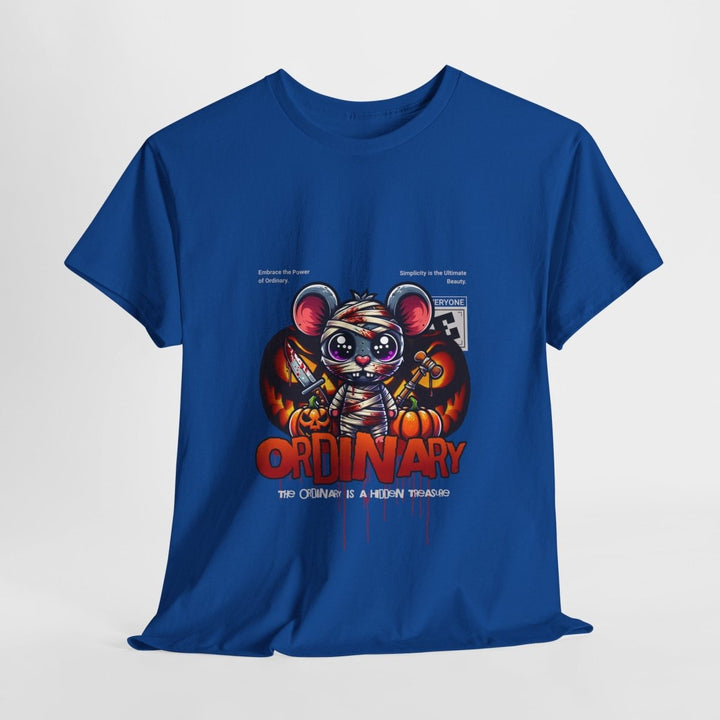 Ordinary Unisex Heavy Cotton Tee - Fun and Edgy Graphic Design - Purple - S - Ordinary Unisex Heavy Cotton Tee - Fun and Edgy Graphic Design - Tatoo Tee