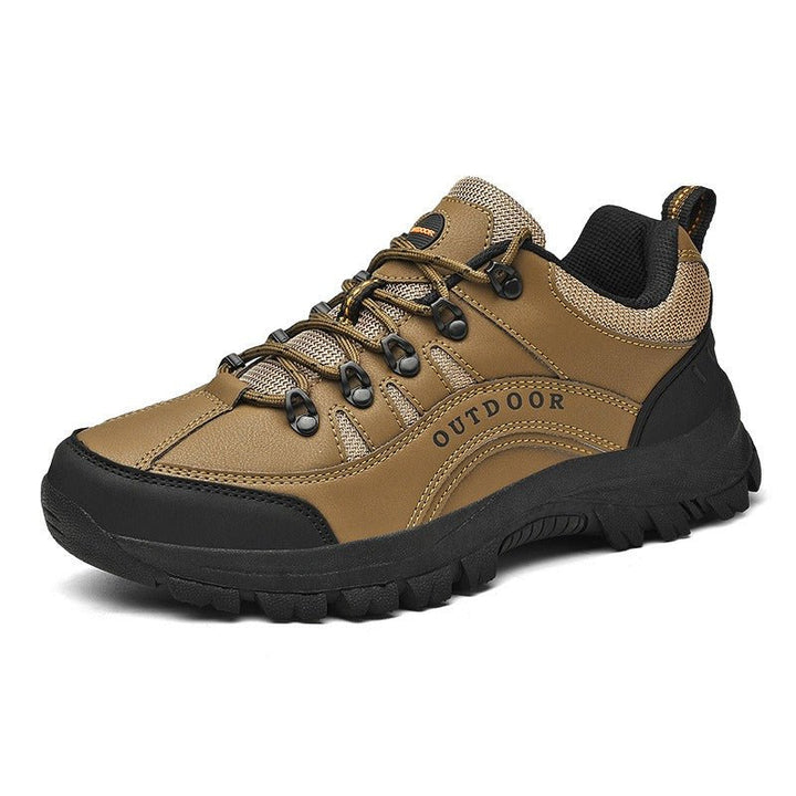 Oversized hiking shoes Men's autumn and winter outdoor sneakers leather low top hiking shoes - brown - 38 - Oversized hiking shoes Men's autumn and winter outdoor sneakers leather low top hiking shoes - Tatoo Tee
