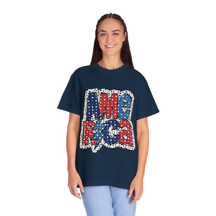 Patriotic Graphic T-Shirt, America Print Tee, Unisex Independence Day Top, Summer Casual Wear, Gift for Veterans - Navy - S - Patriotic Graphic T-Shirt, America Print Tee, Unisex Independence Day Top, Summer Casual Wear, Gift for Veterans - Tatoo Tee