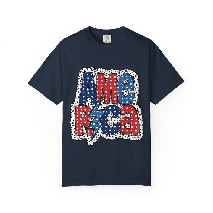 Patriotic Graphic T-Shirt, America Print Tee, Unisex Independence Day Top, Summer Casual Wear, Gift for Veterans - Navy - S - Patriotic Graphic T-Shirt, America Print Tee, Unisex Independence Day Top, Summer Casual Wear, Gift for Veterans - Tatoo Tee