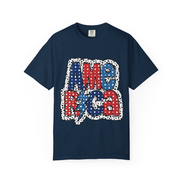 Patriotic Graphic T-Shirt, America Print Tee, Unisex Independence Day Top, Summer Casual Wear, Gift for Veterans - Navy - S - Patriotic Graphic T-Shirt, America Print Tee, Unisex Independence Day Top, Summer Casual Wear, Gift for Veterans - Tatoo Tee