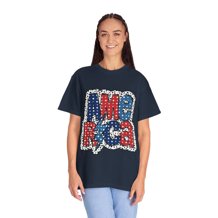 Patriotic Graphic T-Shirt, America Print Tee, Unisex Independence Day Top, Summer Casual Wear, Gift for Veterans - Navy - S - Patriotic Graphic T-Shirt, America Print Tee, Unisex Independence Day Top, Summer Casual Wear, Gift for Veterans - Tatoo Tee