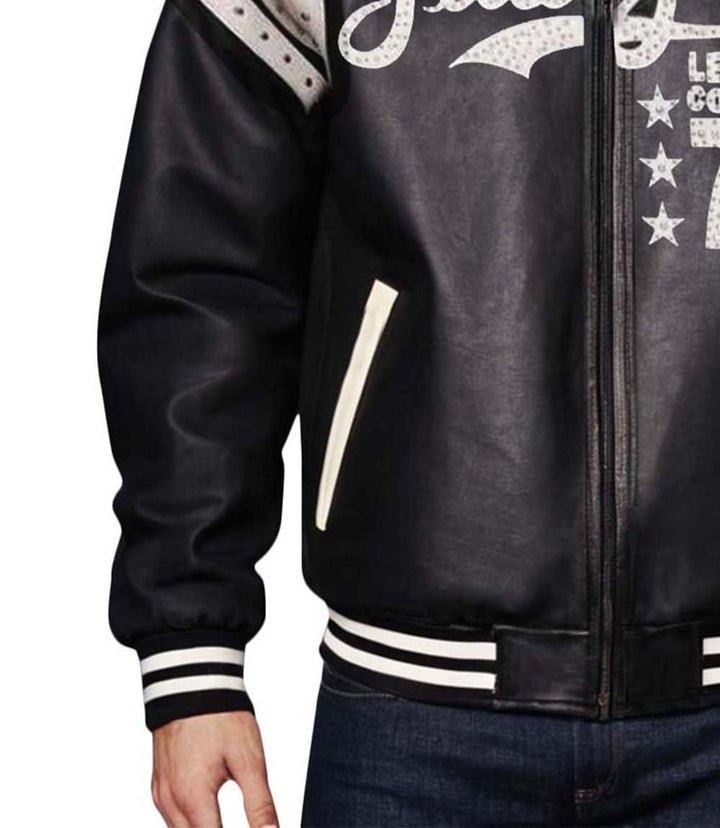 Pelle Pelle 78 Vintage Black Leather Jacket - XXS - Pelle Pelle 78 Vintage Black Leather Jacket - Tatoo Tee