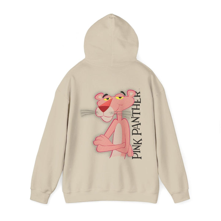 Pink Panther Unisex Heavy Blend Hoodie – Retro Cartoon Style - Sand - S - Pink Panther Unisex Heavy Blend Hoodie – Retro Cartoon Style - Tatoo Tee