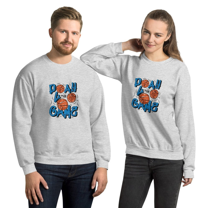 Play The Game Unisex Sweatshirt - Ash - S - Product mockup - Tatoo Tee