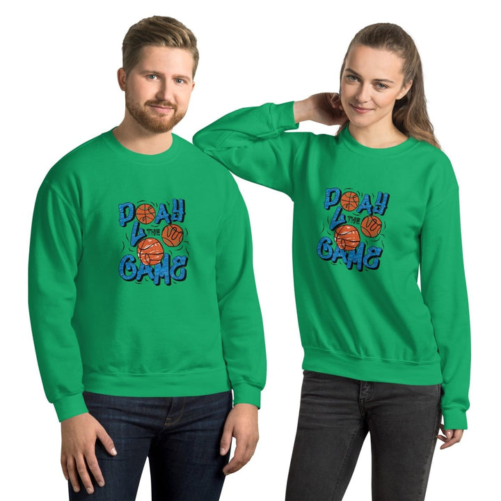 Play The Game Unisex Sweatshirt - Irish Green - S - Product mockup - Tatoo Tee