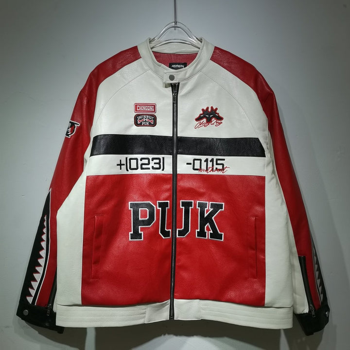 Puk Leather Vintage Racing Jacket - XS - Puk Leather Vintage Racing Jacket - Tatoo Tee