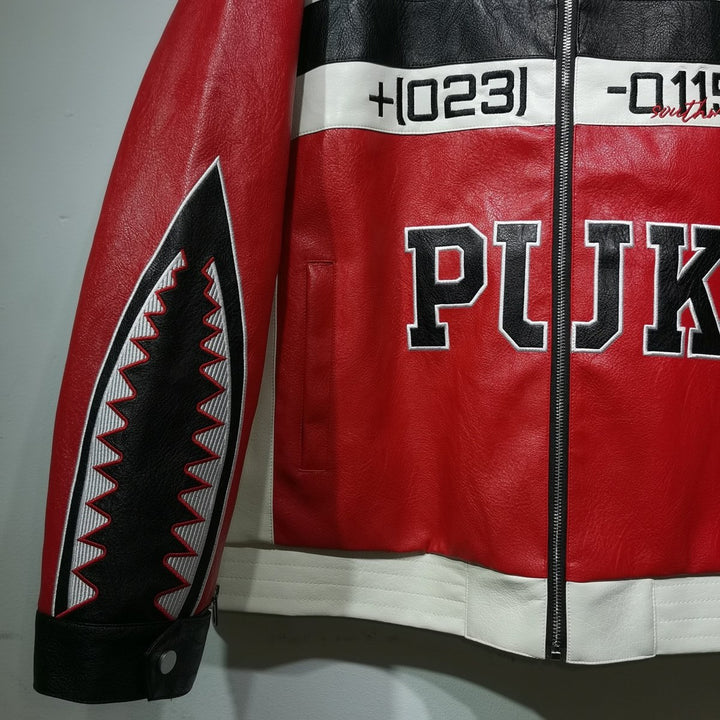 Puk Leather Vintage Racing Jacket - XS - Puk Leather Vintage Racing Jacket - Tatoo Tee