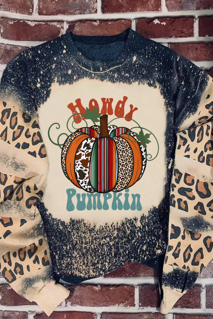 Pumpkin Graphic Long Sleeve Sweatshirt - Leopard - S - cbe786d8 - be99 - 425e - 9f35 - 9ffb47fa3094 - Max - Tatoo Tee