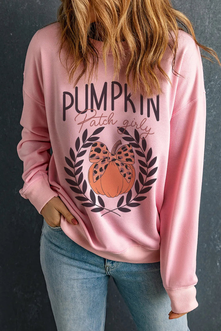Pumpkin Round Neck Long Sleeve Sweatshirt - Blush Pink - S - 6c0d4ed6 - 1892 - 4dc8 - 822c - f3a892abaf22 - Max - Tatoo Tee