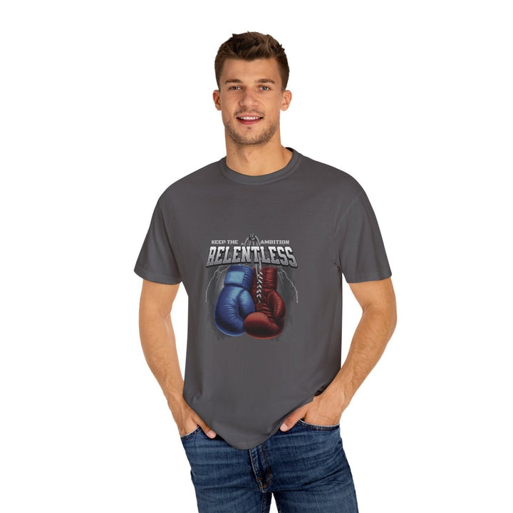 Relentless Spirit T-Shirt | Unisex Boxing Tee, Motivational Apparel, Fitness Gift, Workout Shirt, Sportswear, Casual Wear - Graphite - S - Relentless Spirit T-Shirt | Unisex Boxing Tee, Motivational Apparel, Fitness Gift, Workout Shirt, Sportswear, Casual Wear - Tatoo Tee
