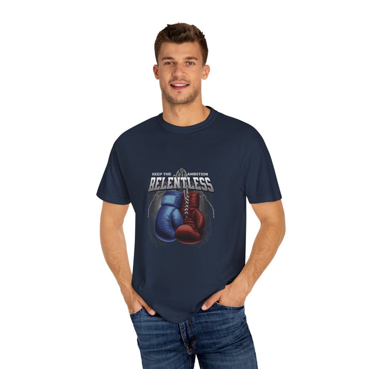 Relentless Spirit T-Shirt | Unisex Boxing Tee, Motivational Apparel, Fitness Gift, Workout Shirt, Sportswear, Casual Wear - Navy - S - Relentless Spirit T-Shirt | Unisex Boxing Tee, Motivational Apparel, Fitness Gift, Workout Shirt, Sportswear, Casual Wear - Tatoo Tee
