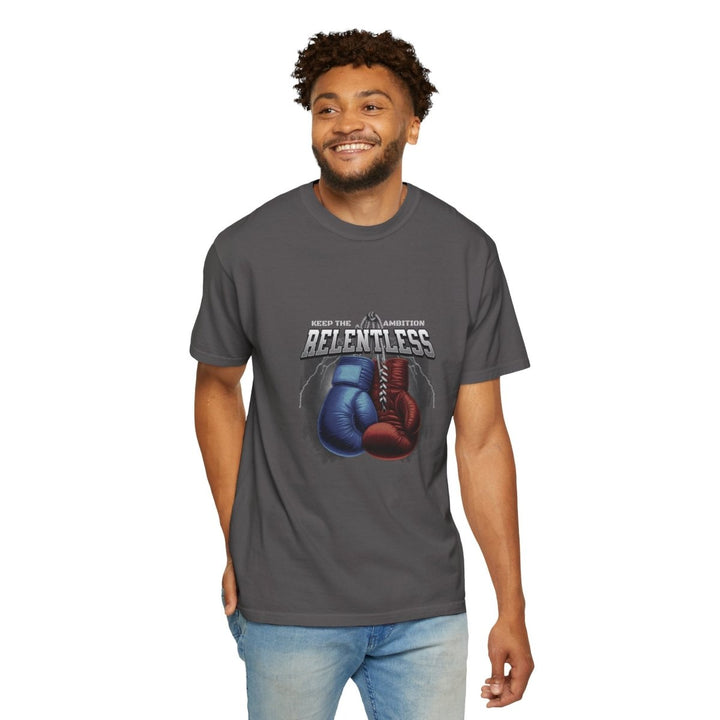 Relentless Spirit T-Shirt | Unisex Boxing Tee, Motivational Apparel, Fitness Gift, Workout Shirt, Sportswear, Casual Wear - Navy - S - Relentless Spirit T-Shirt | Unisex Boxing Tee, Motivational Apparel, Fitness Gift, Workout Shirt, Sportswear, Casual Wear - Tatoo Tee