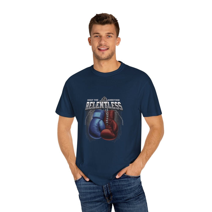 Relentless Spirit T-Shirt | Unisex Boxing Tee, Motivational Apparel, Fitness Gift, Workout Shirt, Sportswear, Casual Wear - True Navy - S - Relentless Spirit T-Shirt | Unisex Boxing Tee, Motivational Apparel, Fitness Gift, Workout Shirt, Sportswear, Casual Wear - Tatoo Tee