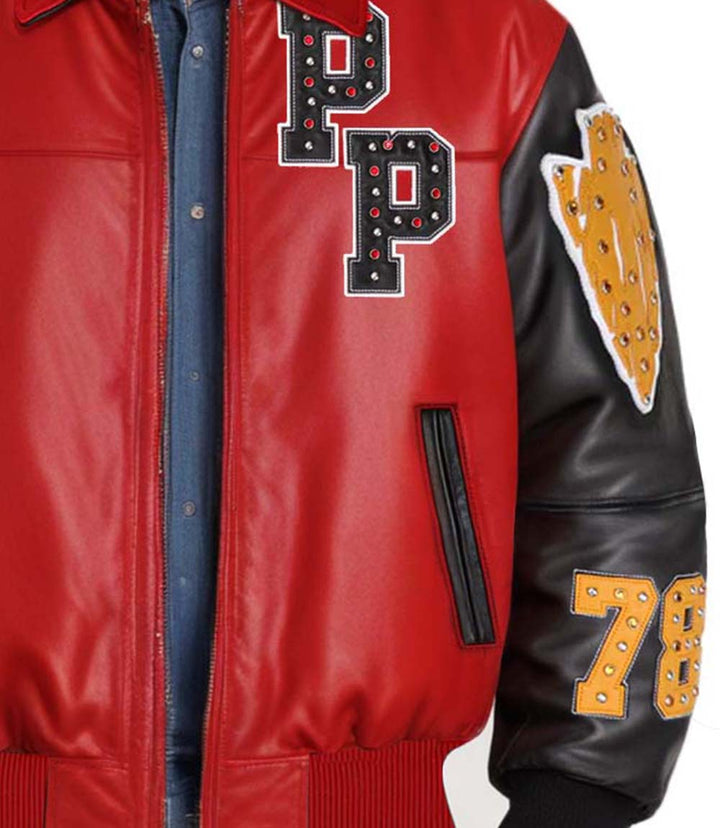 Renegades Red Black Leather Jacket - XXS - Renegades Red Black Leather Jacket - Tatoo Tee