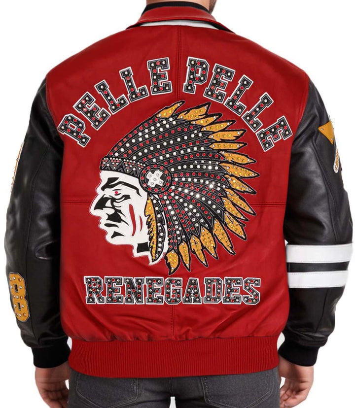 Renegades Red Black Leather Jacket - XXS - Renegades Red Black Leather Jacket - Tatoo Tee