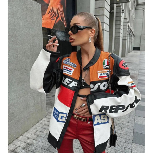 Repsol Leather Jacket - XS - Men - Repsol Leather Jacket - Tatoo Tee