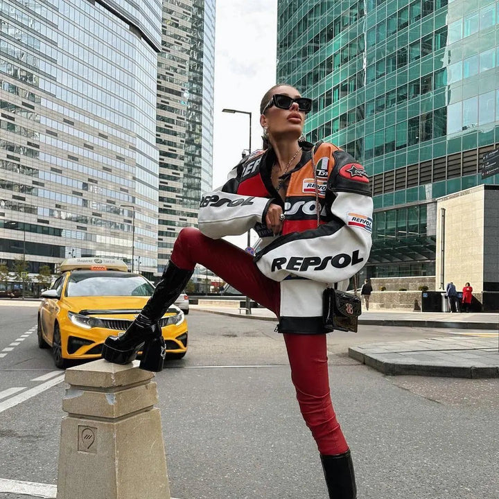 Repsol Leather Jacket - XS - Men - Repsol Leather Jacket - Tatoo Tee