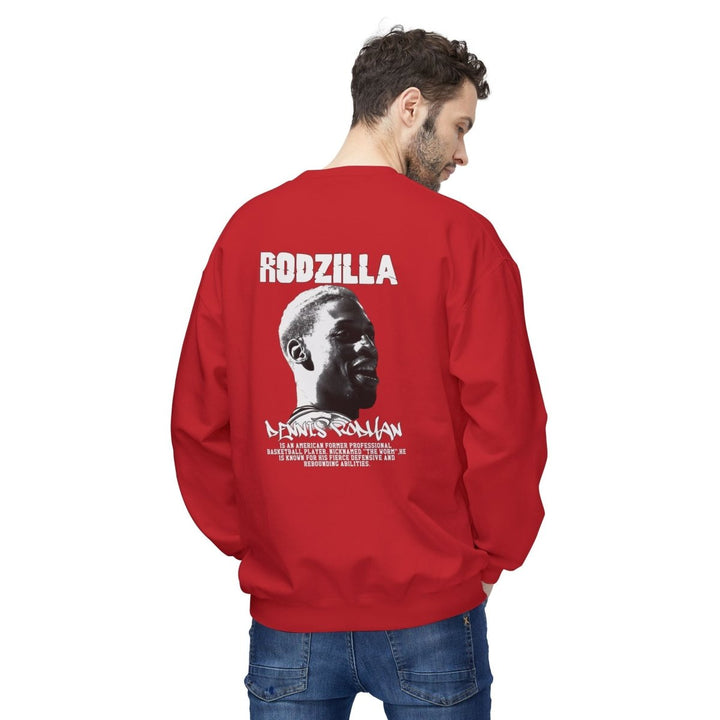 Rodzilla Inspired Unisex Crewneck Sweatshirt for Fans - Red - S - Rodzilla Inspired Unisex Crewneck Sweatshirt for Fans - Tatoo Tee