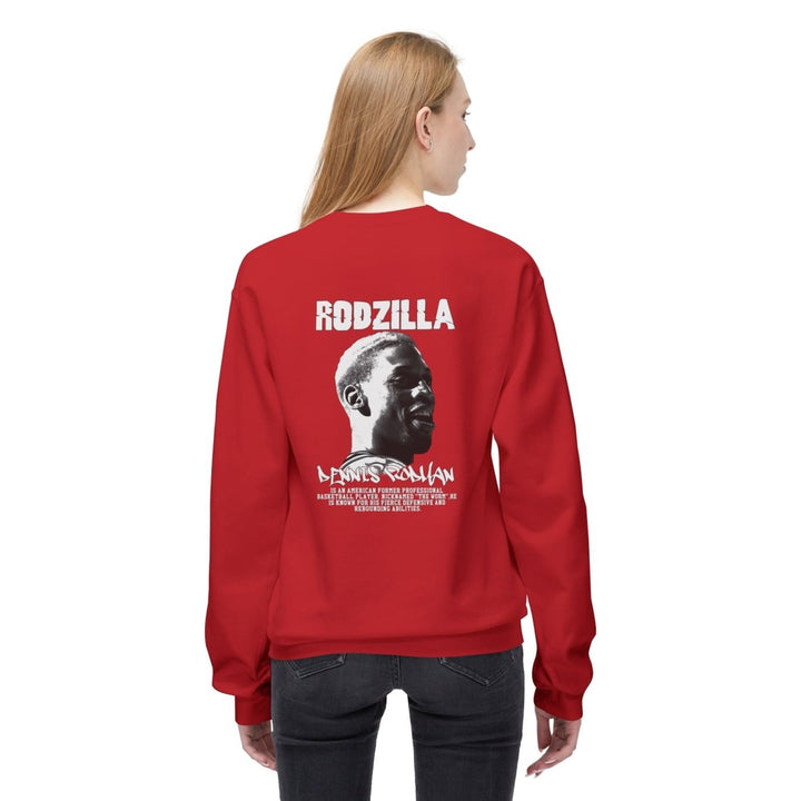 Rodzilla Inspired Unisex Crewneck Sweatshirt for Fans - Red - S - Rodzilla Inspired Unisex Crewneck Sweatshirt for Fans - Tatoo Tee