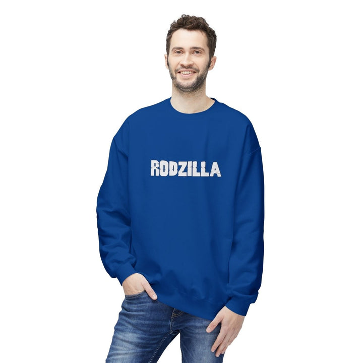 Rodzilla Inspired Unisex Crewneck Sweatshirt for Fans - Royal - S - Rodzilla Inspired Unisex Crewneck Sweatshirt for Fans - Tatoo Tee