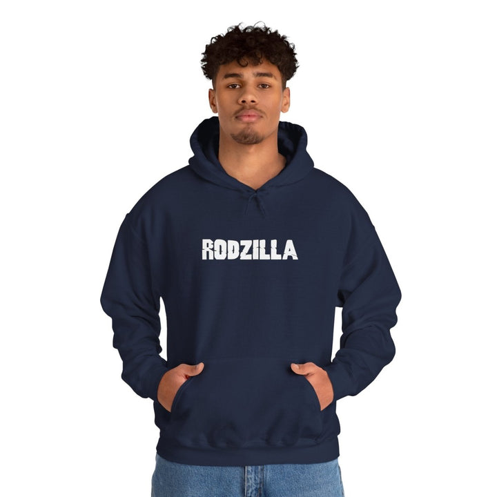 Rodzilla Unisex Hoodie - Casual Cozy Wear, Perfect for Fans - Navy - S - Rodzilla Unisex Hoodie - Casual Cozy Wear, Perfect for Fans - Tatoo Tee