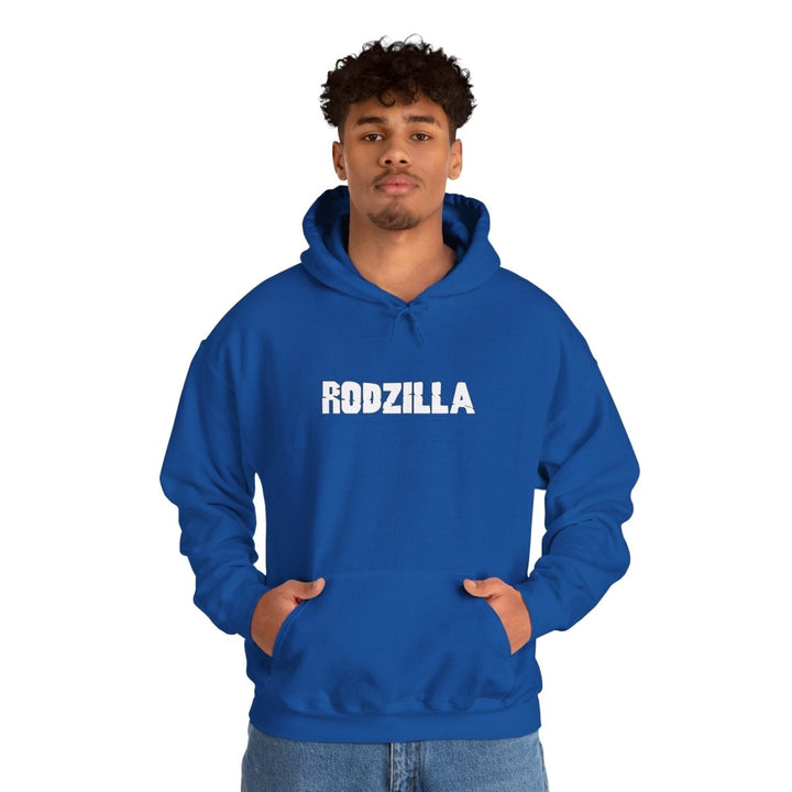 Rodzilla Unisex Hoodie - Casual Cozy Wear, Perfect for Fans - Royal - S - Rodzilla Unisex Hoodie - Casual Cozy Wear, Perfect for Fans - Tatoo Tee