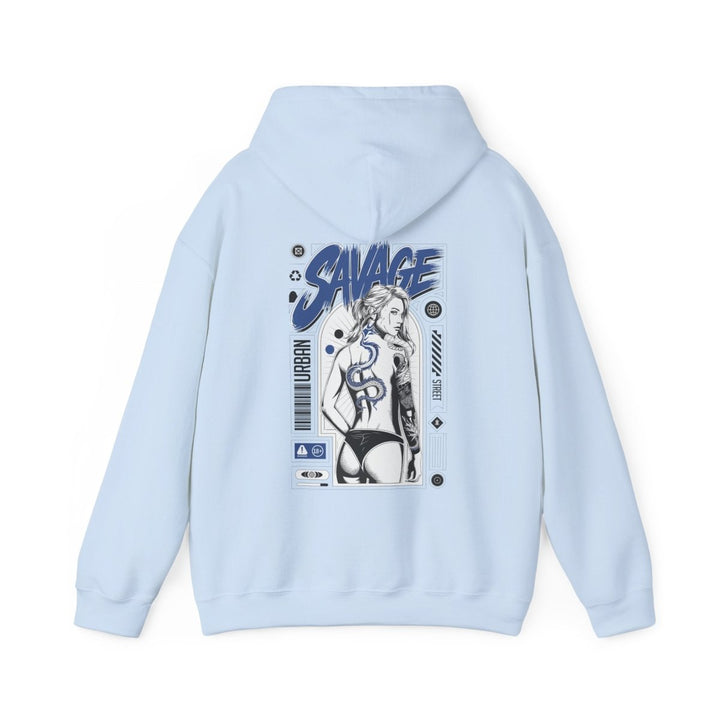 Savage Unisex Heavy Blend™ Hooded Sweatshirt - Bold Graphic Streetwear - Red - S - Savage Unisex Heavy Blend™ Hooded Sweatshirt - Bold Graphic Streetwear - Tatoo Tee