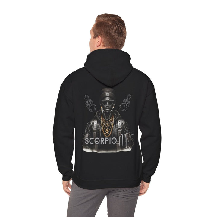 Scorpio Graphic Hoodie - Unisex Hoodie for Astrology Lovers - Black - S - Scorpio Graphic Hoodie - Unisex Hoodie for Astrology Lovers - Tatoo Tee
