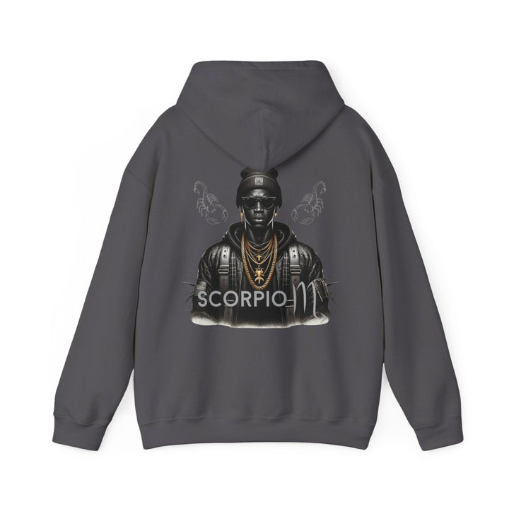 Scorpio Graphic Hoodie - Unisex Hoodie for Astrology Lovers - Charcoal - S - Scorpio Graphic Hoodie - Unisex Hoodie for Astrology Lovers - Tatoo Tee