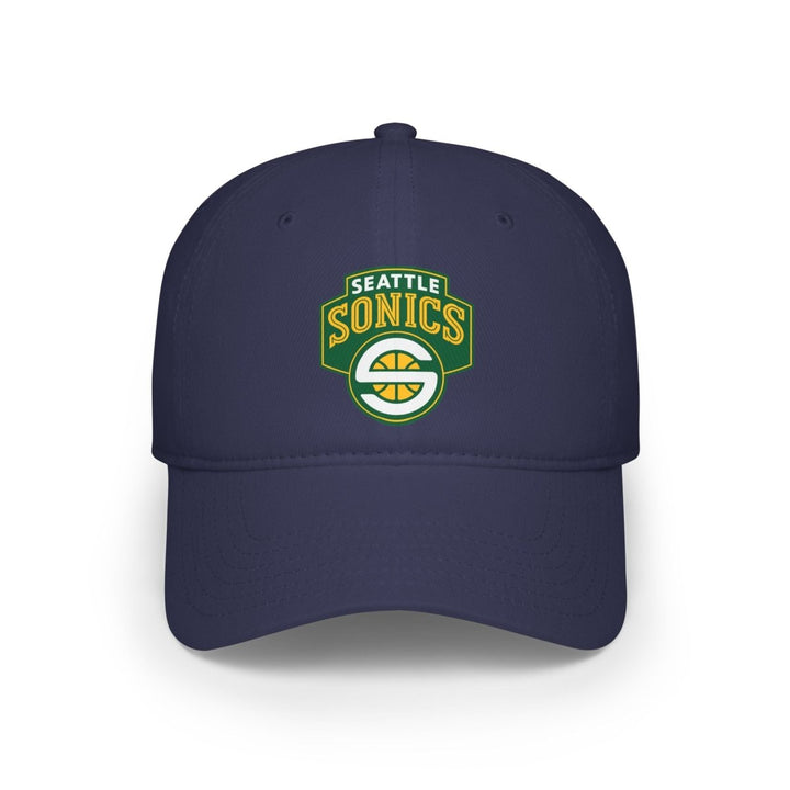 Seattle Sonics Low Profile Baseball Cap, Sports Hat, Vintage Cap, NBA Fan Gift - Dark Navy - One size - Seattle Sonics Low Profile Baseball Cap, Sports Hat, Vintage Cap, NBA Fan Gift - Tatoo Tee