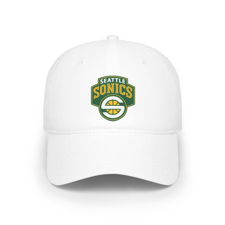 Seattle Sonics Low Profile Baseball Cap, Sports Hat, Vintage Cap, NBA Fan Gift - White - One size - Seattle Sonics Low Profile Baseball Cap, Sports Hat, Vintage Cap, NBA Fan Gift - Tatoo Tee