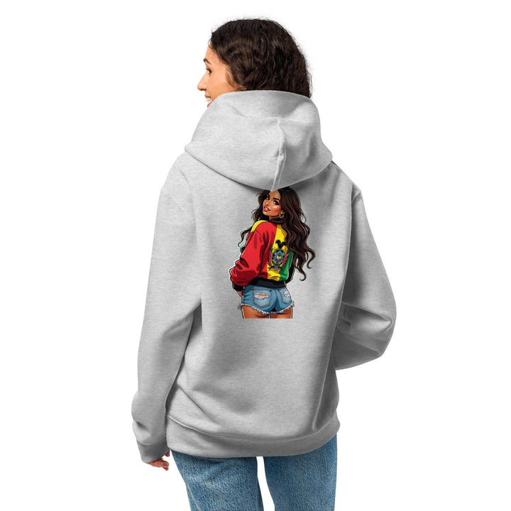 Sexy Latina Girl Oversized heavyweight hoodie - Athletic Heather - S - Product mockup - Tatoo Tee
