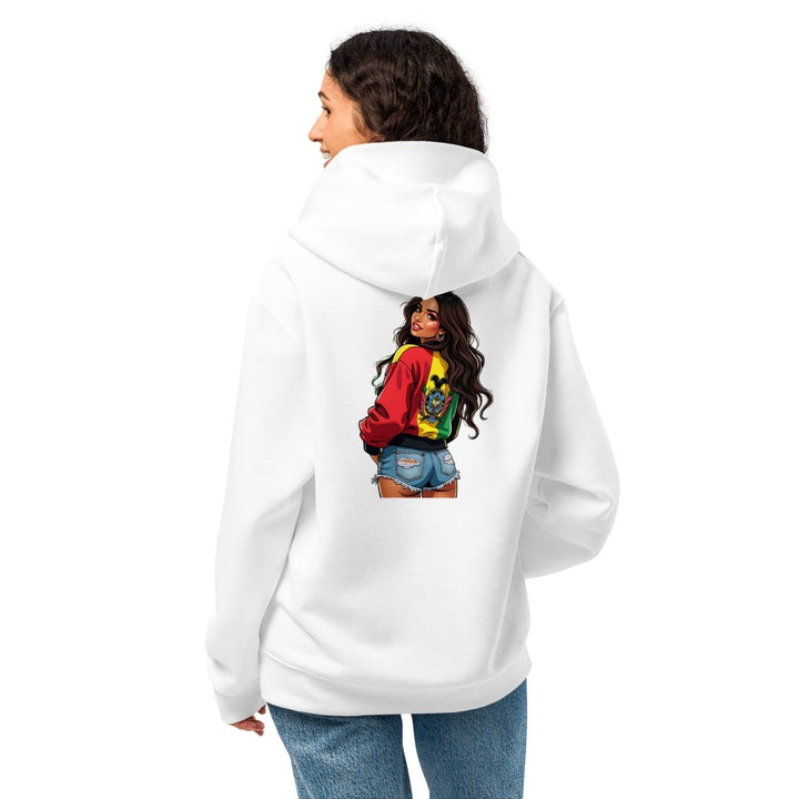 Sexy Latina Girl Oversized heavyweight hoodie - White - S - Product mockup - Tatoo Tee
