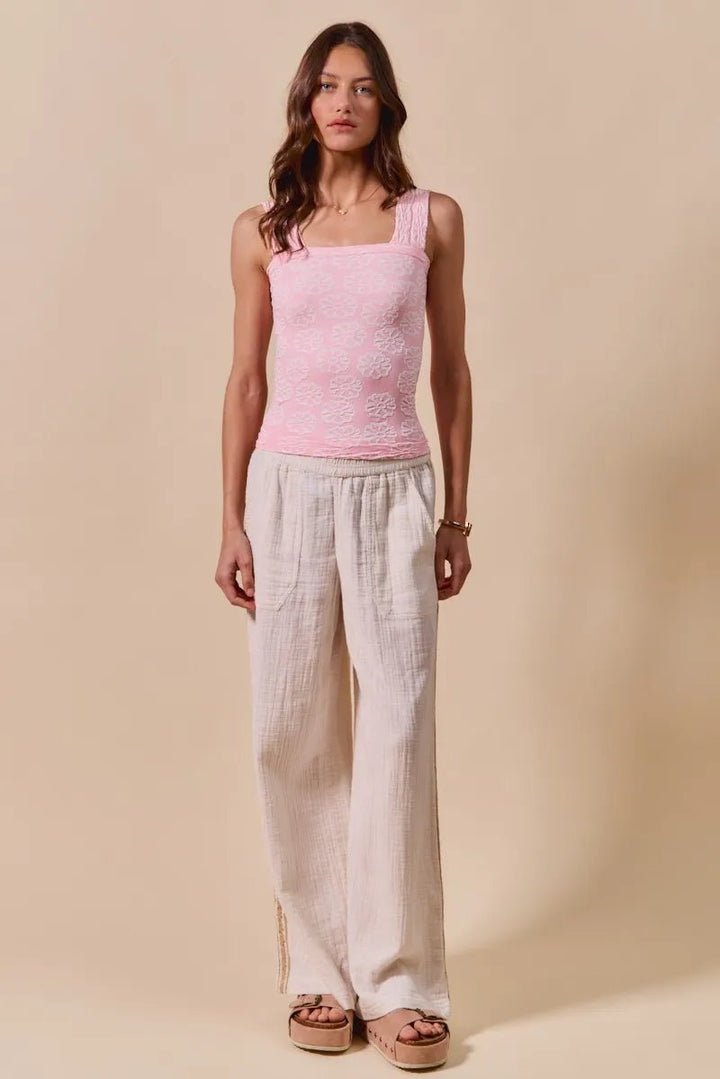 SO ME Two Tone Floral Seamless Tank Top - 2TONE BLUSH - S - d794a64c8bdd454e867b708eb65a0038 - Max - Origin - Tatoo Tee