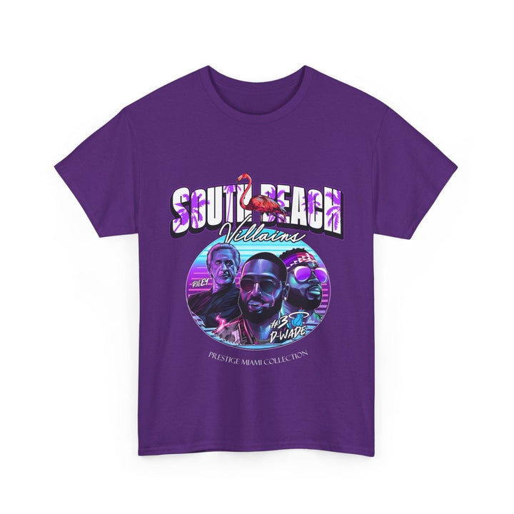 South Beach Villains Unisex Heavy Cotton Tee - Navy - S - South Beach Villains Unisex Heavy Cotton Tee - Tatoo Tee