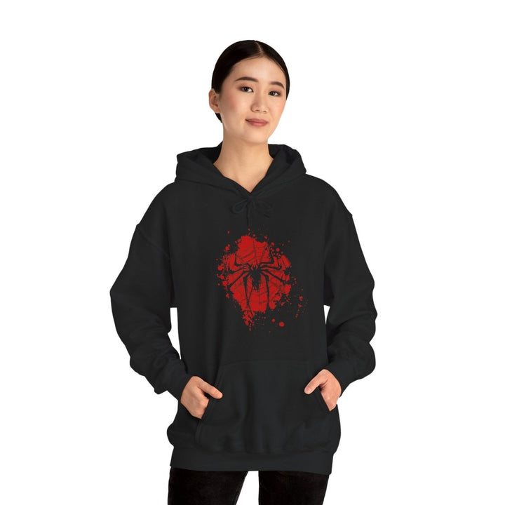 Spider Hero Unisex Hooded Sweatshirt - Stylish & Cozy for Superhero Fans - Black - S - Spider Hero Unisex Hooded Sweatshirt - Stylish & Cozy for Superhero Fans - Tatoo Tee