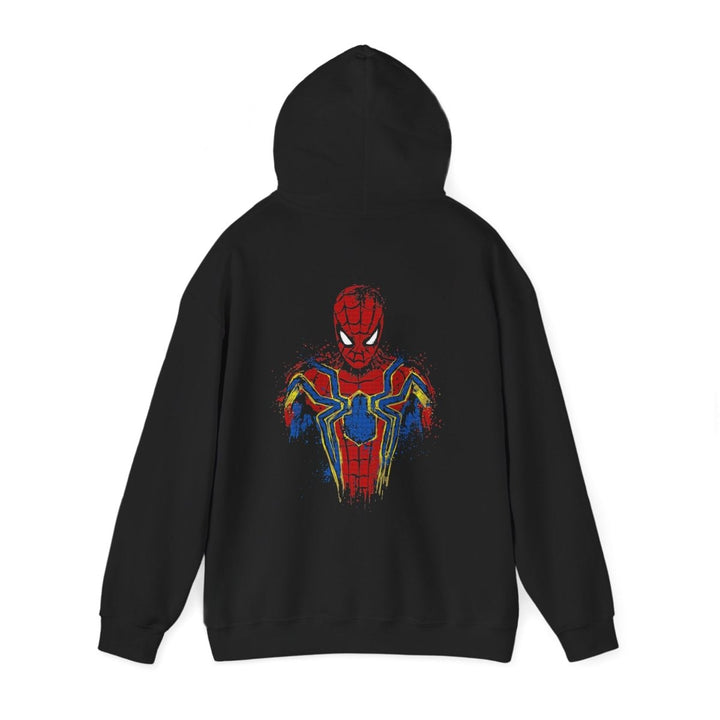 Spider Hero Unisex Hooded Sweatshirt - Stylish & Cozy for Superhero Fans - Black - S - Spider Hero Unisex Hooded Sweatshirt - Stylish & Cozy for Superhero Fans - Tatoo Tee