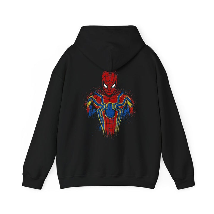 Spider Hero Unisex Hooded Sweatshirt - Stylish & Cozy for Superhero Fans - Black - S - Spider Hero Unisex Hooded Sweatshirt - Stylish & Cozy for Superhero Fans - Tatoo Tee