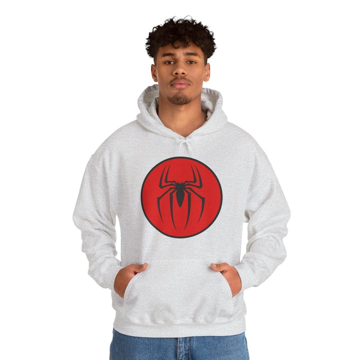 Spiderman Heavy Blend Hoodie for Fans - Cozy & Stylish - Ash - S - Spiderman Heavy Blend Hoodie for Fans - Cozy & Stylish - Tatoo Tee