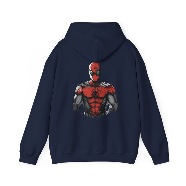Spiderman Heavy Blend Hoodie for Fans - Cozy & Stylish - Navy - S - Spiderman Heavy Blend Hoodie for Fans - Cozy & Stylish - Tatoo Tee