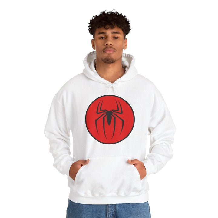 Spiderman Heavy Blend Hoodie for Fans - Cozy & Stylish - White - S - Spiderman Heavy Blend Hoodie for Fans - Cozy & Stylish - Tatoo Tee