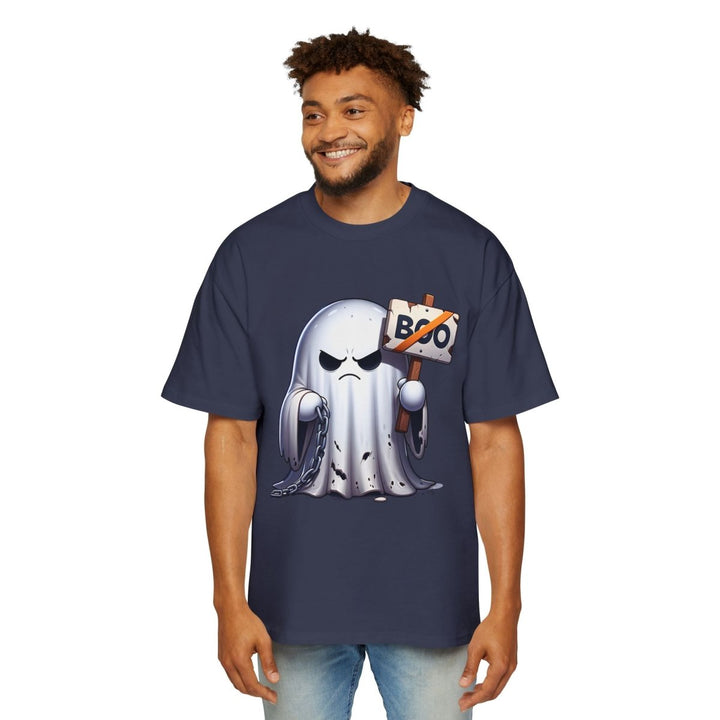 Spooky Ghost Graphic Tee, Perfect for Halloween Costume, Unisex Heavy T-Shirt - Midnight Blue - S - Spooky Ghost Graphic Tee, Perfect for Halloween Costume, Unisex Heavy T-Shirt - Tatoo Tee