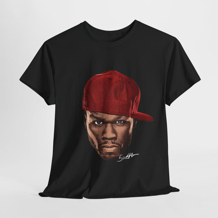 Street Art Inspired 50 Cent Unisex Heavy Cotton Tee - Bold Design for Urban Vibe - Purple - S - Street Art Inspired 50 Cent Unisex Heavy Cotton Tee - Bold Design for Urban Vibe - Tatoo Tee