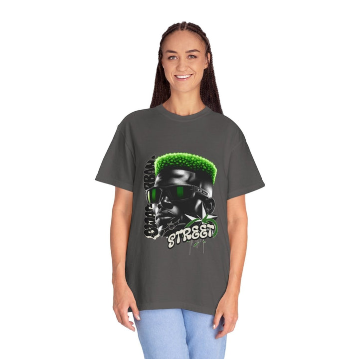 Street Vibes Unisex Garment - Dyed T-Shirt with Cool Graphic - Graphite - S - Street Vibes Unisex Garment - Dyed T-Shirt with Cool Graphic - Tatoo Tee