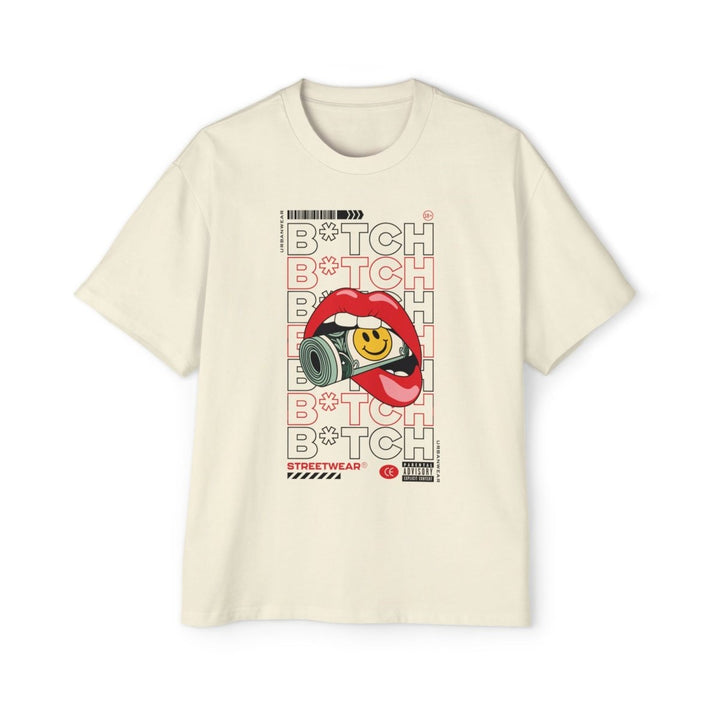 Streetwear Heavy Oversized Tee with Graphic Design - Butter - S - Streetwear Heavy Oversized Tee with Graphic Design - Tatoo Tee