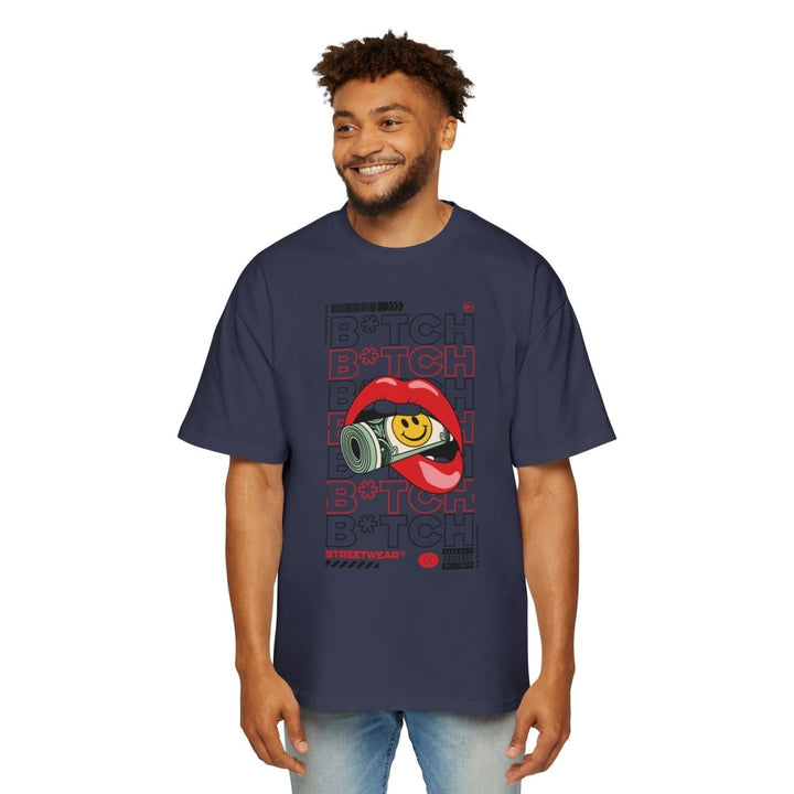 Streetwear Heavy Oversized Tee with Graphic Design - Orchid - S - Streetwear Heavy Oversized Tee with Graphic Design - Tatoo Tee