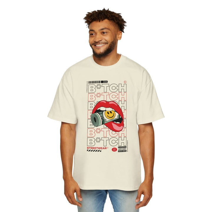 Streetwear Heavy Oversized Tee with Graphic Design - Orchid - S - Streetwear Heavy Oversized Tee with Graphic Design - Tatoo Tee